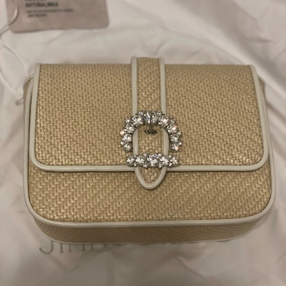 Jimmy Choo Rafia Crossbody Cherie Bag - Picture 3 of 14